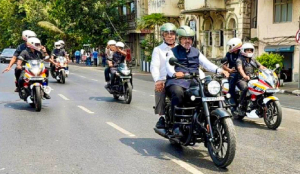 Devendra Fadnavis rides motorcycle to Vidhan Bhavan amid fuel conservation drive