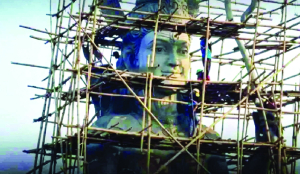 Dhaka University students protest desecration of image of Lord Ram