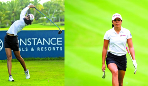 Diksha, Tvesa drop down on the final in Mauritius