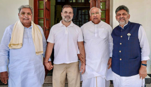 DK Shivakumar, Siddaramaiah meet Kharge and Rahul Gandhi to finalise Karnataka Cabinet blueprint