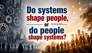 Do systems shape people, or do people shape systems?