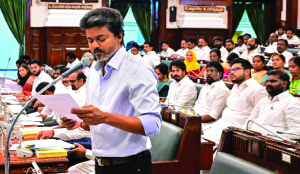 Don’t walk out, hear my reply on Monday: TN CM Vijay challenges Opposition DMK in House