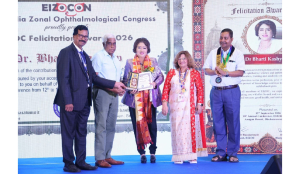 Dr Bharti Kashyap bags EIZOC Felicitation Award