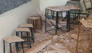 Dungarpur: Portion of school classroom roof caves in, no casualties reported