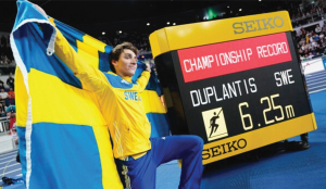 Duplantis clinches 4th straight world indoor pole vault title