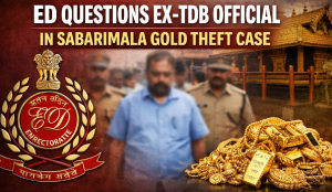ED questions ex-TDB official in Sabarimala gold theft case