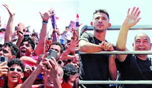 Egypt’s soccer team gets warm welcome home after World Cup loss