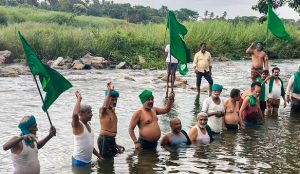 Farmers, Kannada groups protest near KRS Dam over Cauvery water release