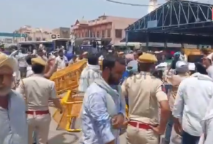 Farmers break barricades in Rajasthan, clash with police over pending subsidy
