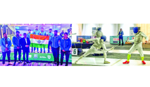 Fencing team secures five more medals at Commonwealth title