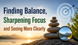 Finding Balance, Sharpening Focus and Seeing More Clearly