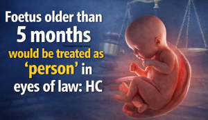 Foetus older than 5 months would be treated as ‘person’ in eyes of law: HC