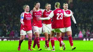 Foord’s extra-time goal gives Arsenal first Women’s Champions Cup