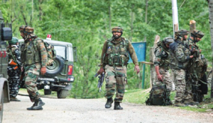 Forces trap two unidentified terrorists in J&K