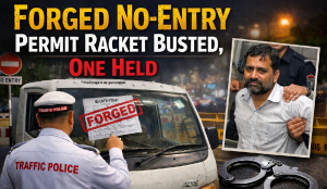 Forged no-entry permit racket busted, one held