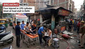 Four injured in LPG cylinder blast at food stall in Delhi