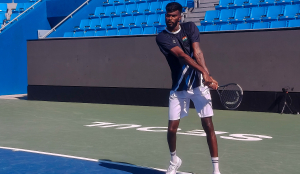 From college tennis to pro tour, Dhakshineswar learning to survive on his own