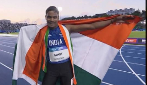 Gavit leads India's historic 1-2 finish in men's 100m T47 at Commonwealth Games