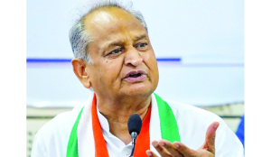 Gehlot accuses Govt of cancelling 300 Congress-era land allotments