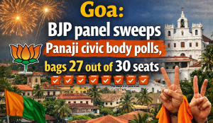 Goa: BJP panel sweeps Panaji civic body polls, bags 27 out of 30 seats