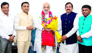 Goa CM Sawant meets Shah in Delhi to discuss ST seats