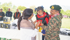 GOC Red Shield Division visits remote villages