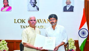 Governor invites Vijay to form Govt