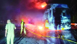 Grief at Noida mortuary after bus fire kills nine, six victims identified
