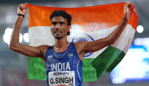 Gulveer Singh wins 5000m bronze to complete Asian Games medal hat-trick