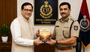 Gyan Bhadra presents new book to Special CP