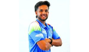Harsh Dubey looks forward to rubbing shoulders with Kohli, Rohit and Gill