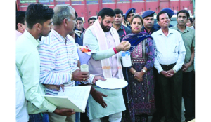 Haryana CM inspects Ladwa grain market