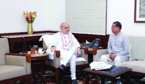 Haryana Minister Rajesh Nagar meets Amit Shah, discusses development and public welfare