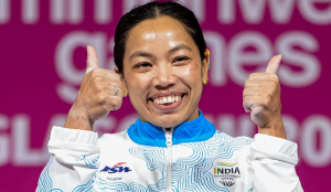 Hat-trick queen: Mirabai smashes CWG records for third straight gold; Rishikanta, Raja secure silver