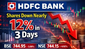 HDFC Bank shares down nearly 12% in 3 days