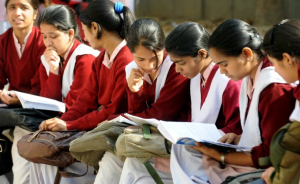 he left school in LKG. At 22, Bushra is studying for Class 10