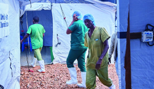 Health workers protest unpaid wages at Congo Ebola epicentre