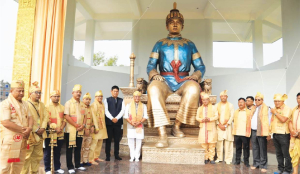 Himanta unveils statue of Swargadeo Chaolung Sukaphaa