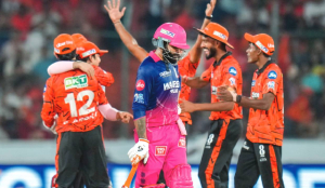 Hinge, Hussain and Kishan shine as SRH crush RR by 57 runs