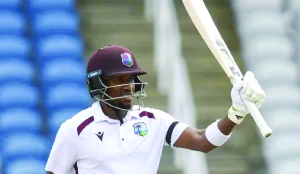 Hodge’s 83 leads West Indies to 194-3 against Pakistan on day 1 of Test series
