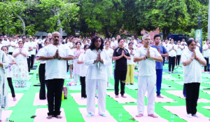 HUDCO celebrates 12th International Yoga Day