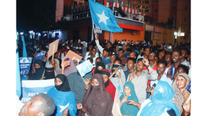 Hundreds in Somalia’s capital protest Israel’s recognition of breakaway territory of Somaliland