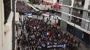 Hundreds march in France to protest far-right activist's killing