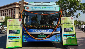Hydrogen-Powered Shuttle Bus service launched at Delhi Central Vista