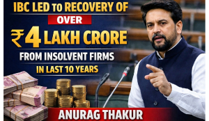 IBC led to recovery of over  Rs 4 lakh cr from insolvent firms in last 10 years: Anurag Thakur