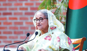 In Delhi, Hasina challenges Yunus regime