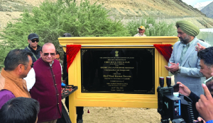 India’s first Rock Check Dam inaugurated in Ladakh