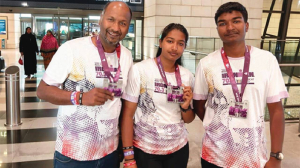 India’s Twin Triumph wins Ironman 70.3 championship