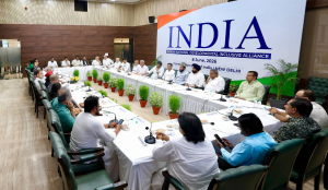 INDIA Bloc meeting begins in Delhi amid internal differences; leaders stress unity and democratic values