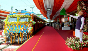 India enters green rail era as PM Modi flags off nation’s first hydrogen-powered train